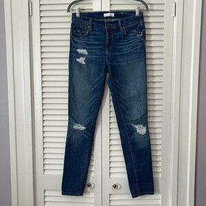 Loft jeans modern skinny 4 27 distressed
